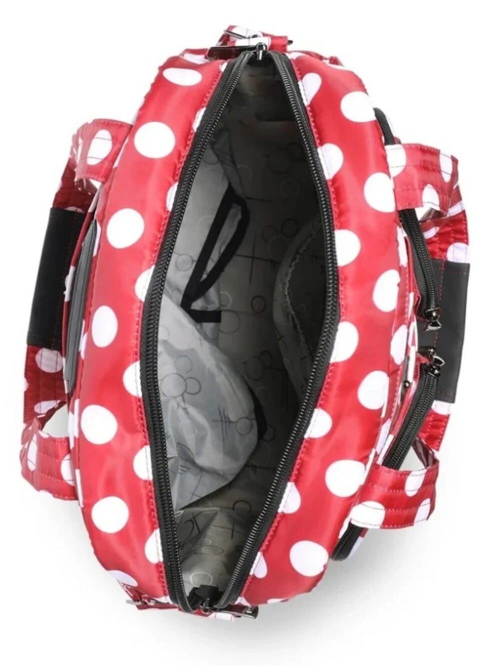 lug Red and White Polka Dot Quilted Tote Bag
